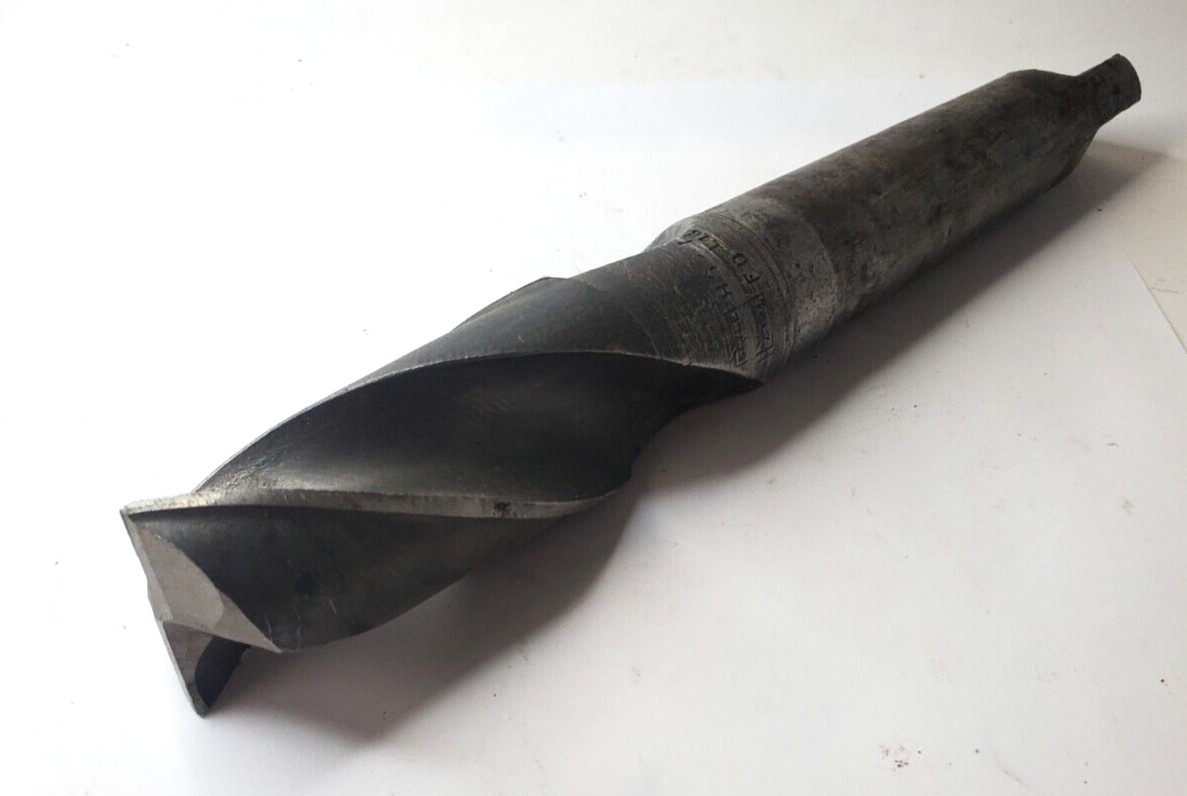 UNBRANDED TAPERED SHANK DRILL BIT 1-7/16 SPIRAL HS 9-5/8″ OAL 4-3/8″ LOC 2 FLUTE