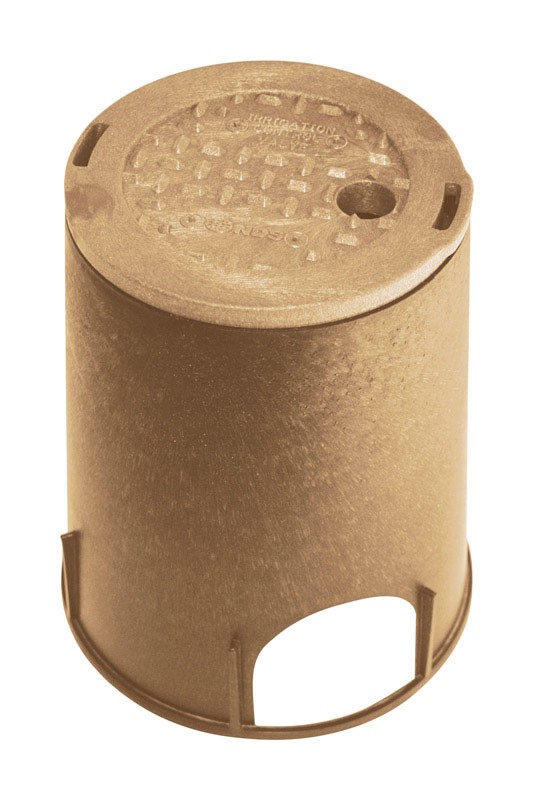 NDS 107BC SAND Sand/Matte Polyolefin Foam Standard Round Valve Box 6 in.