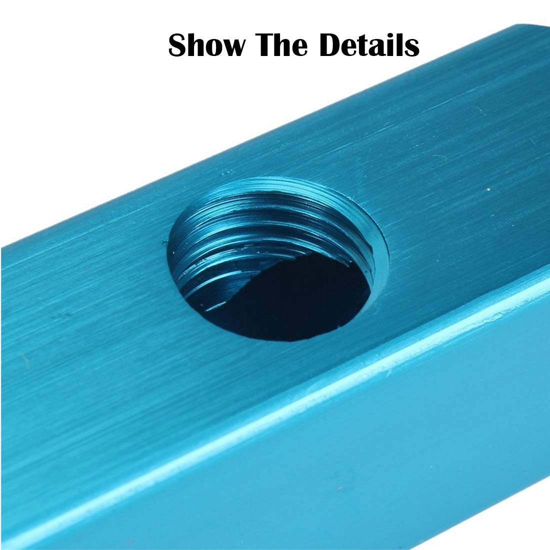 1/4″ 3 Way 6 Port Aluminum Air Hose Inline Manifold Block Splitter, Pneumatic Ai