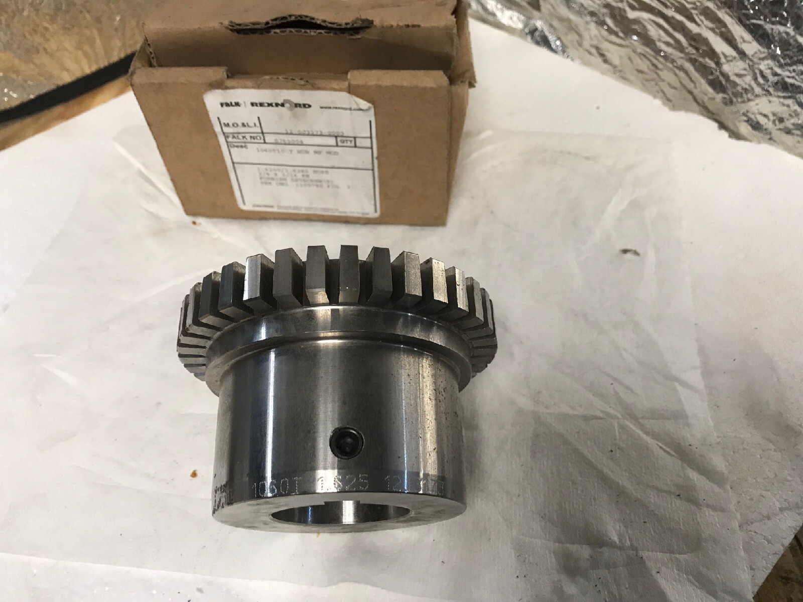 *NEW* Falk Rexnord 1060T10 Hub Rebore 0765004 1.4976/1.4981 Bore 3/8″X3/16″ KW