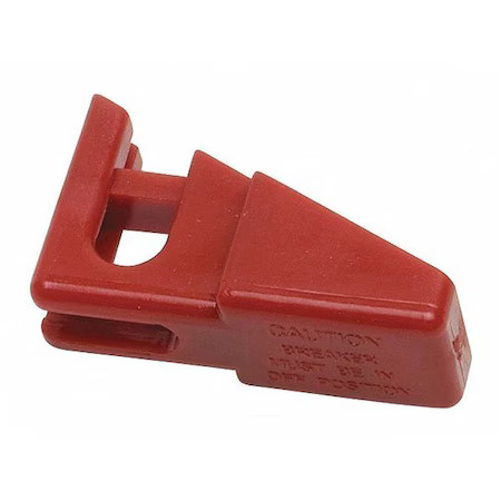 Condor 437R19 Circuit Breaker Lockout, Red, 1-1/8″ H