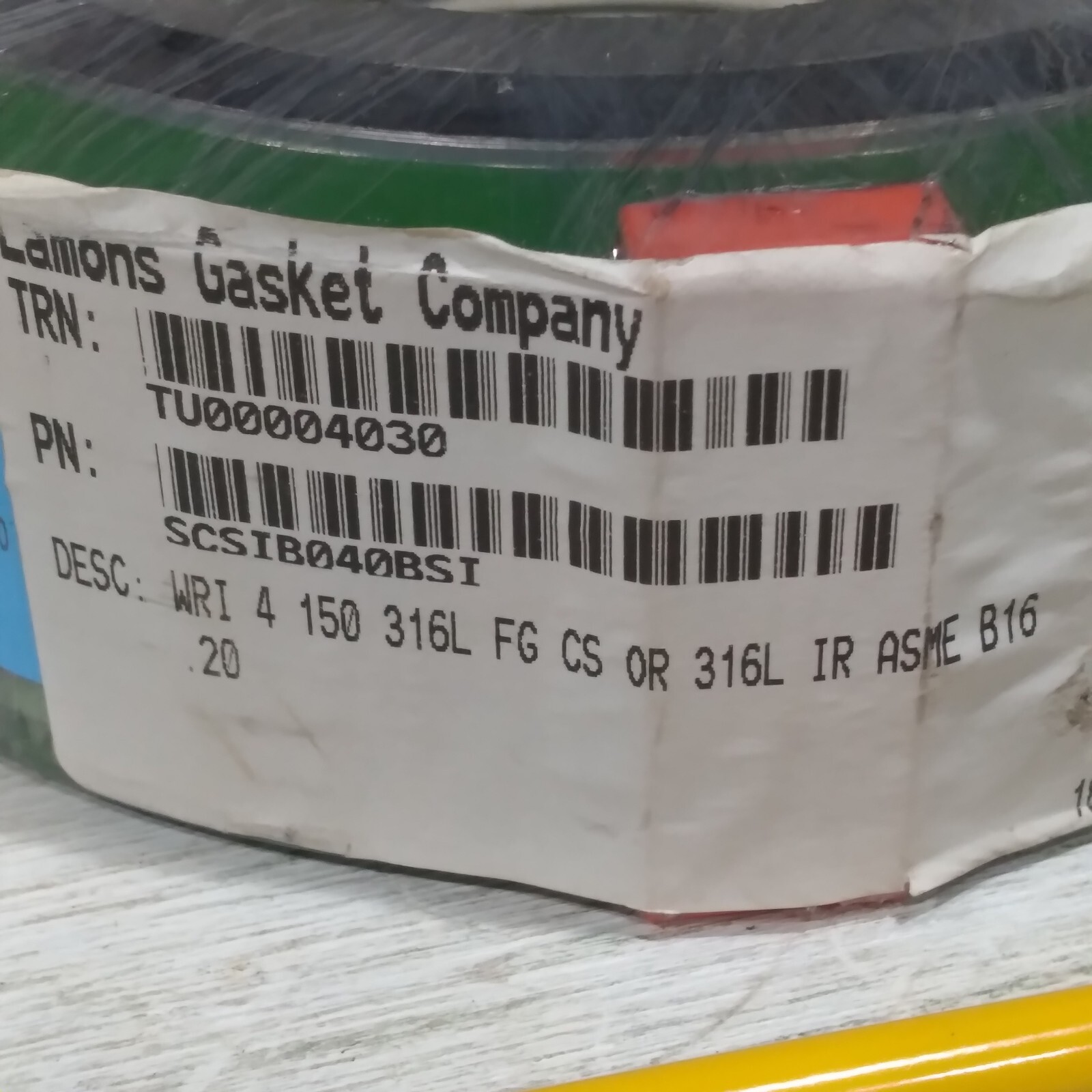 Lamons Gasket WRI 4 150 316L FG CS OR 316L IR ASME B16.20 Lot Of 10 Make Offer