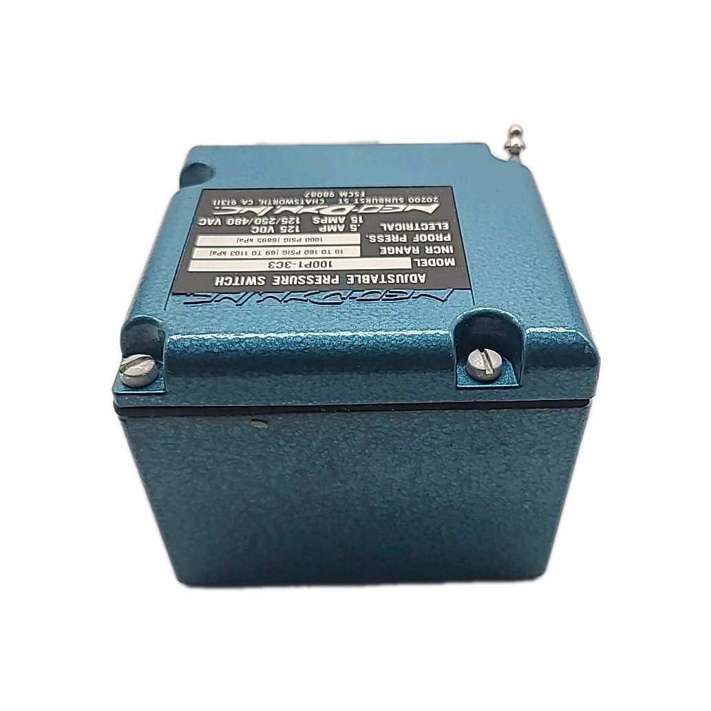 ITT NEO-DYN 100P1-3C3 ADJUSTABLE PRESSURE SWITCH 10 TO 160PSIG 5A 125VDC