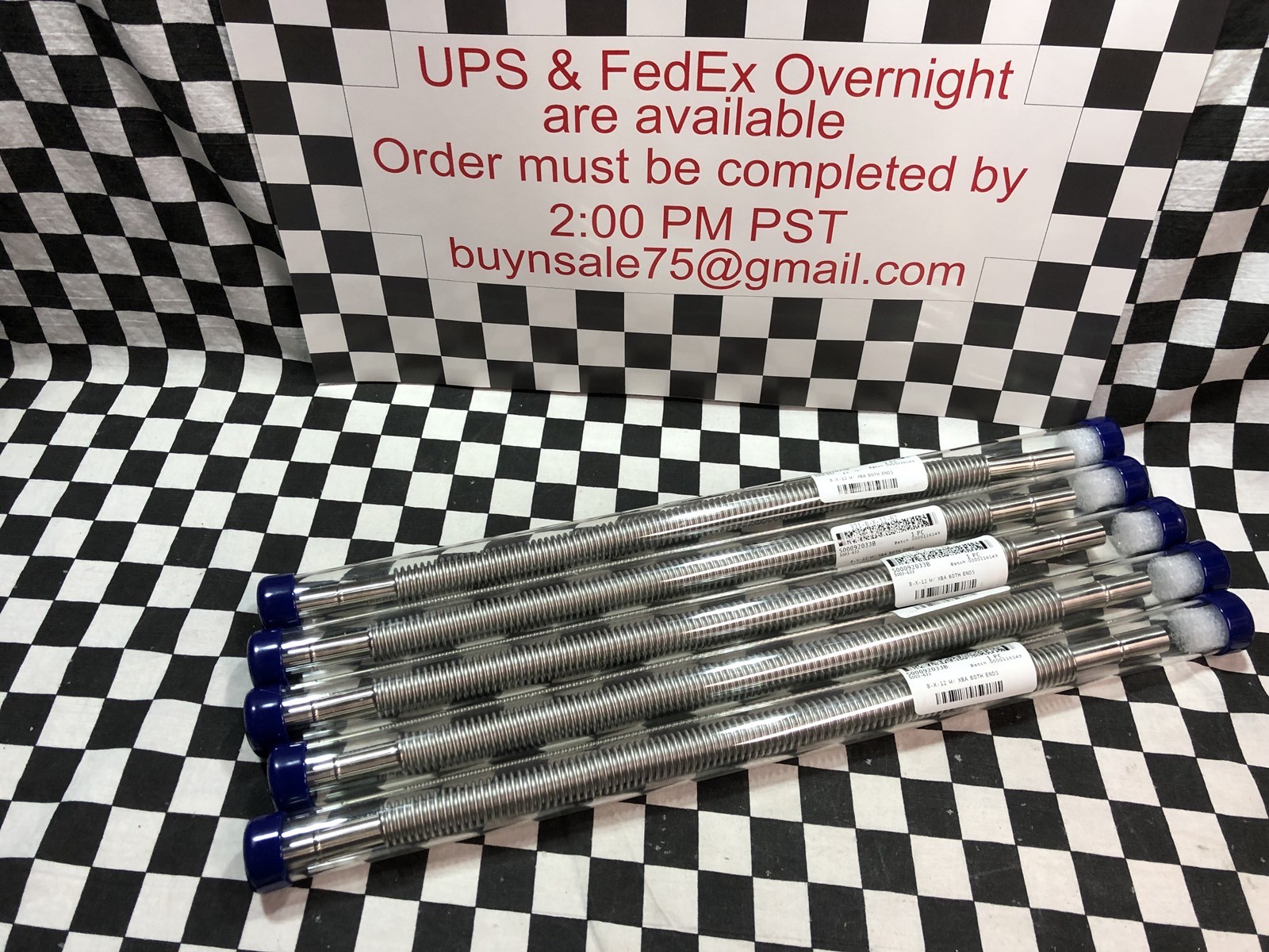 Lot Of 5, SWAGELOK Flexible Tubing 1/2″ X 12″, 321-8-X-12-B2, SHIPSAMEDAY