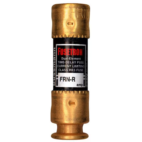 New Fusetron Bussmann Series 30-amp Brass Delay Cartridges Fuse #FRN-R 30
