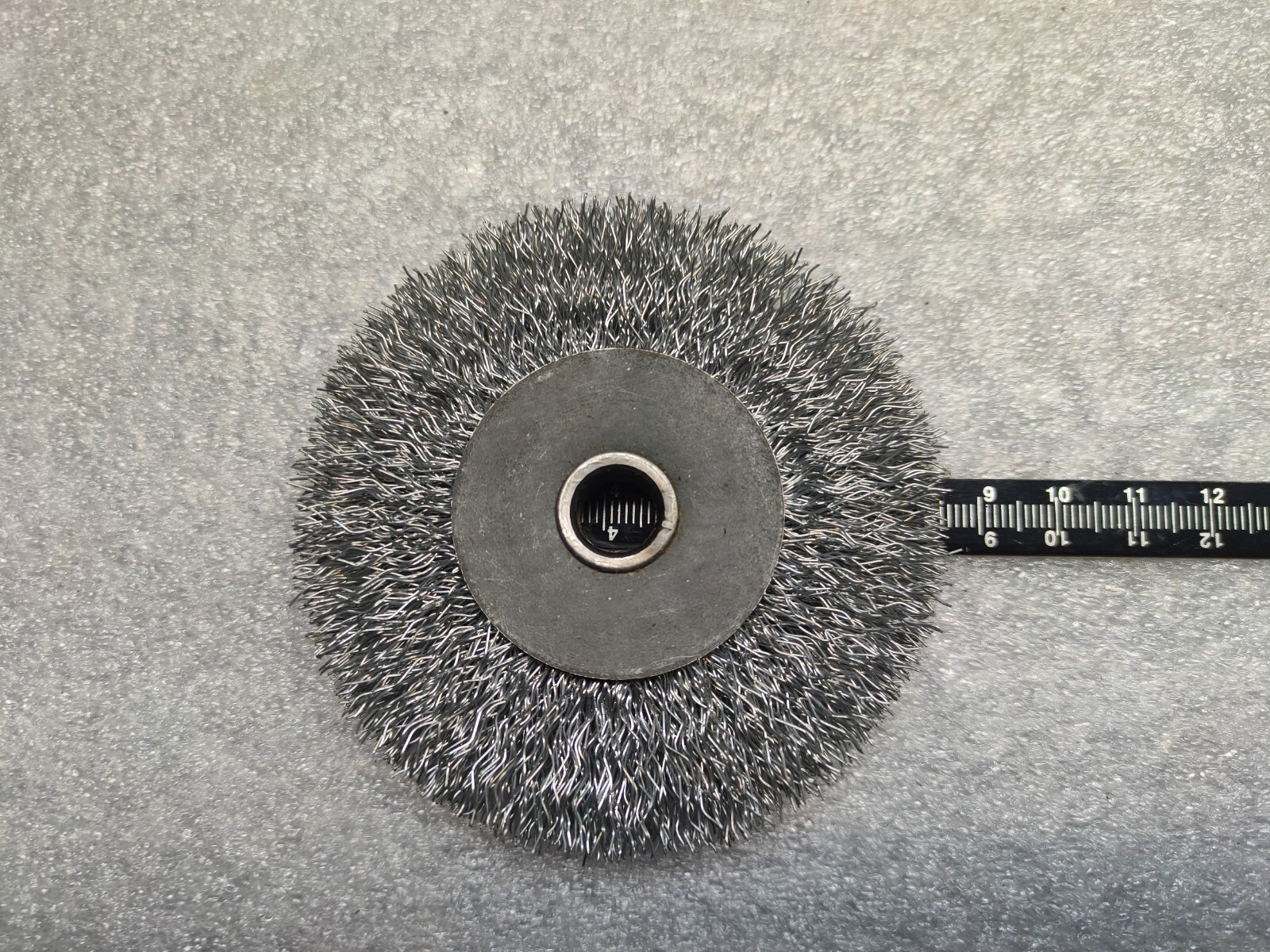 80mm Corrugated Steel Wire Disc Brush with Hole