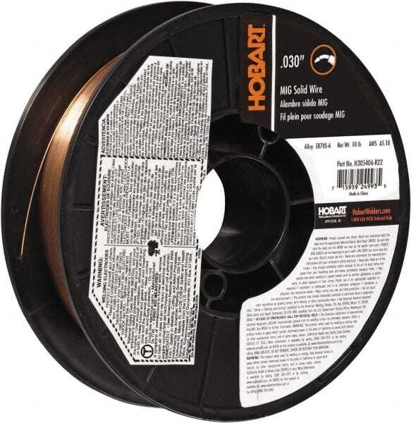 Hobart Welding Products H305406-R22 MIG Solid Welding Wire: 0.03″ Dia 10 lb