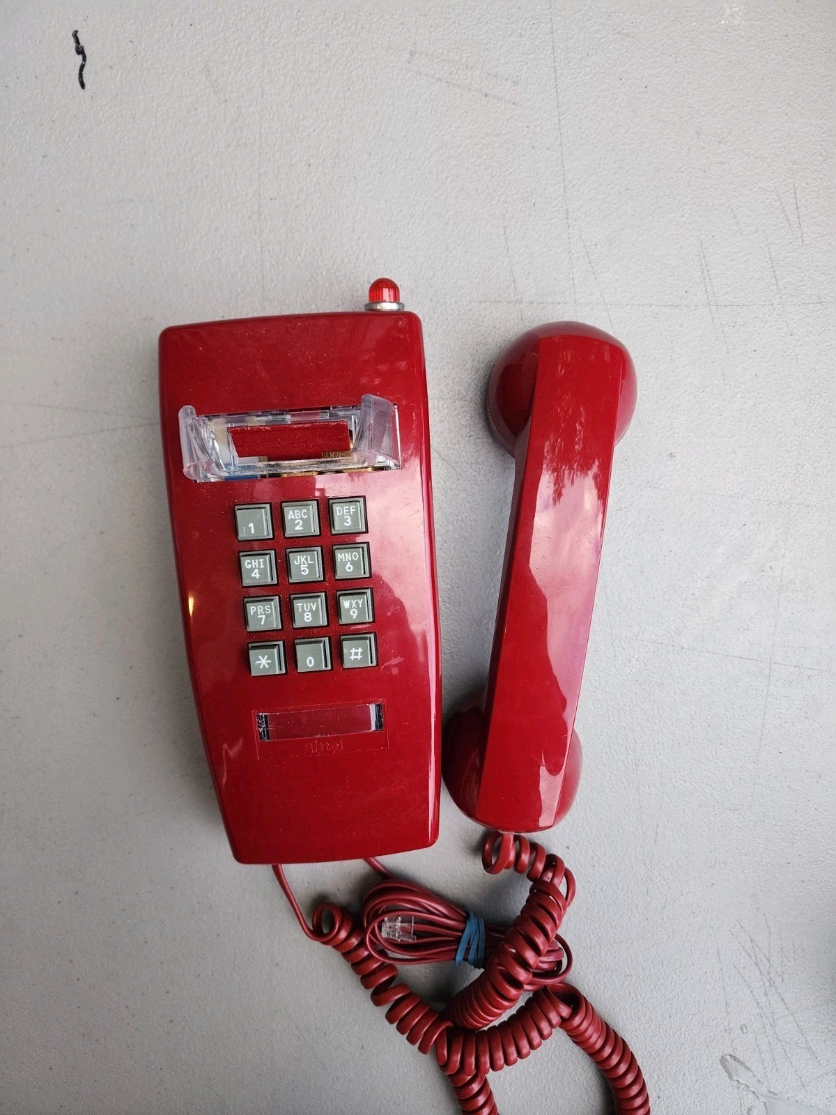 Standard Wall Phone, Red, T-25 Red W/O Mw