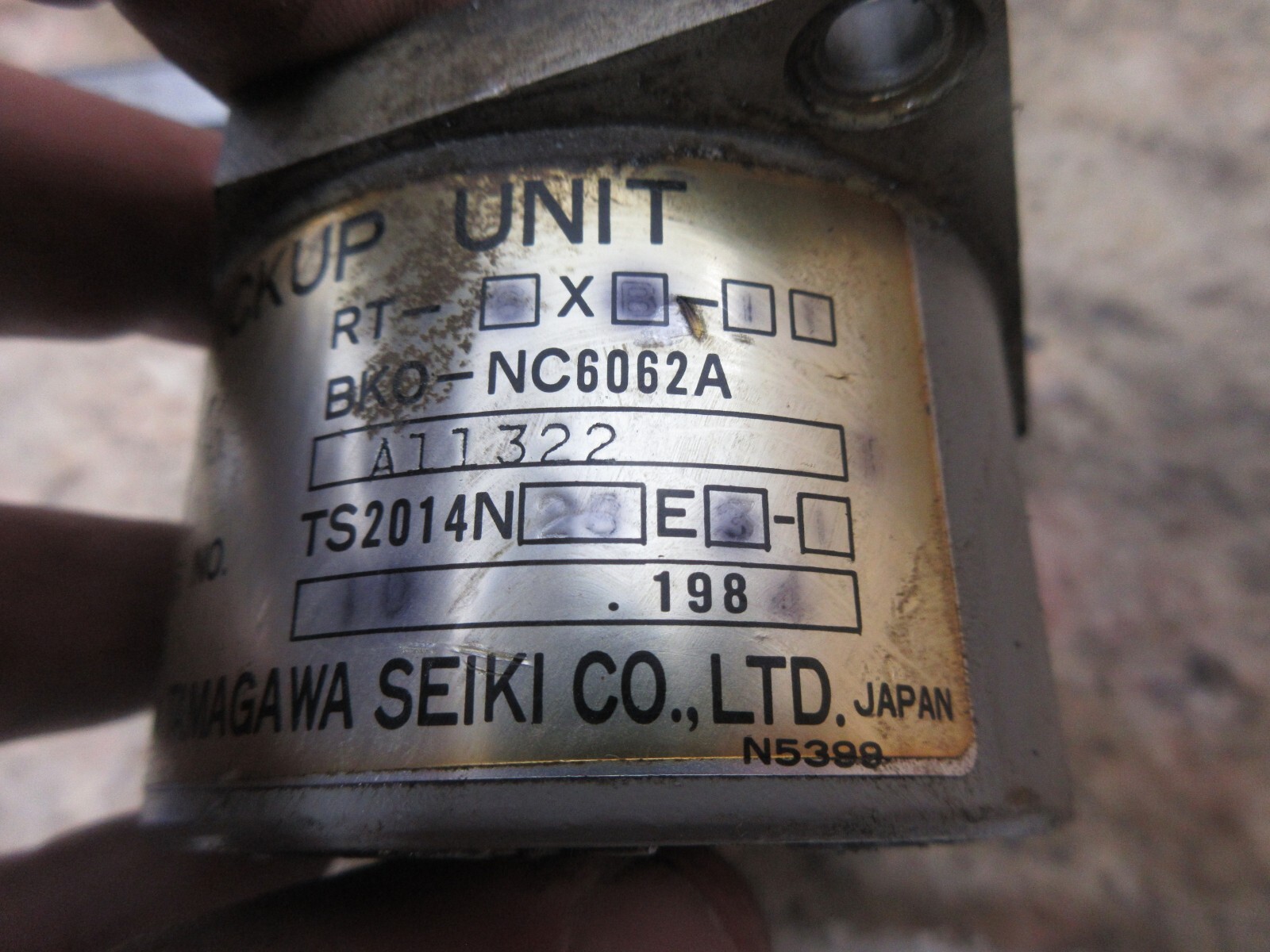 TAMAGAWA PICK UP UNIT RT-5XB-11 BKO-NC6062A A11322 TS2014N25E3 EACH 1
