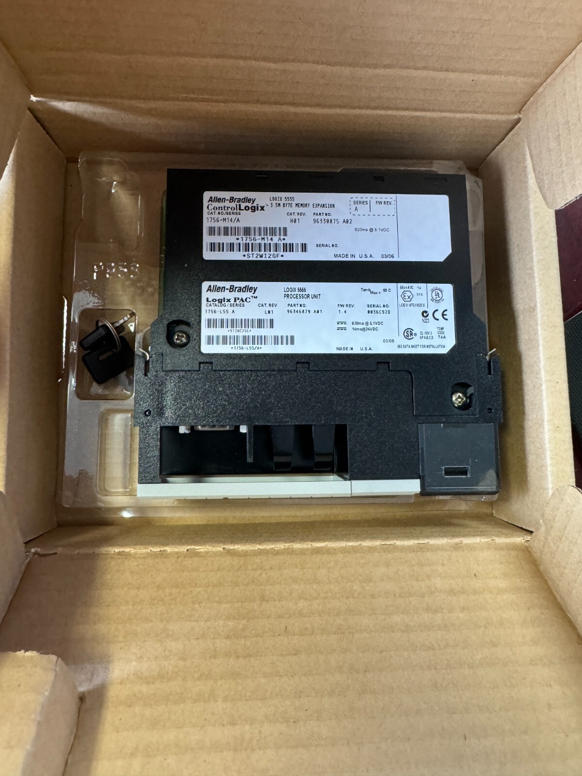 Allen Bradley 1756-L55A Cat Rev L01A logix Processor Unit