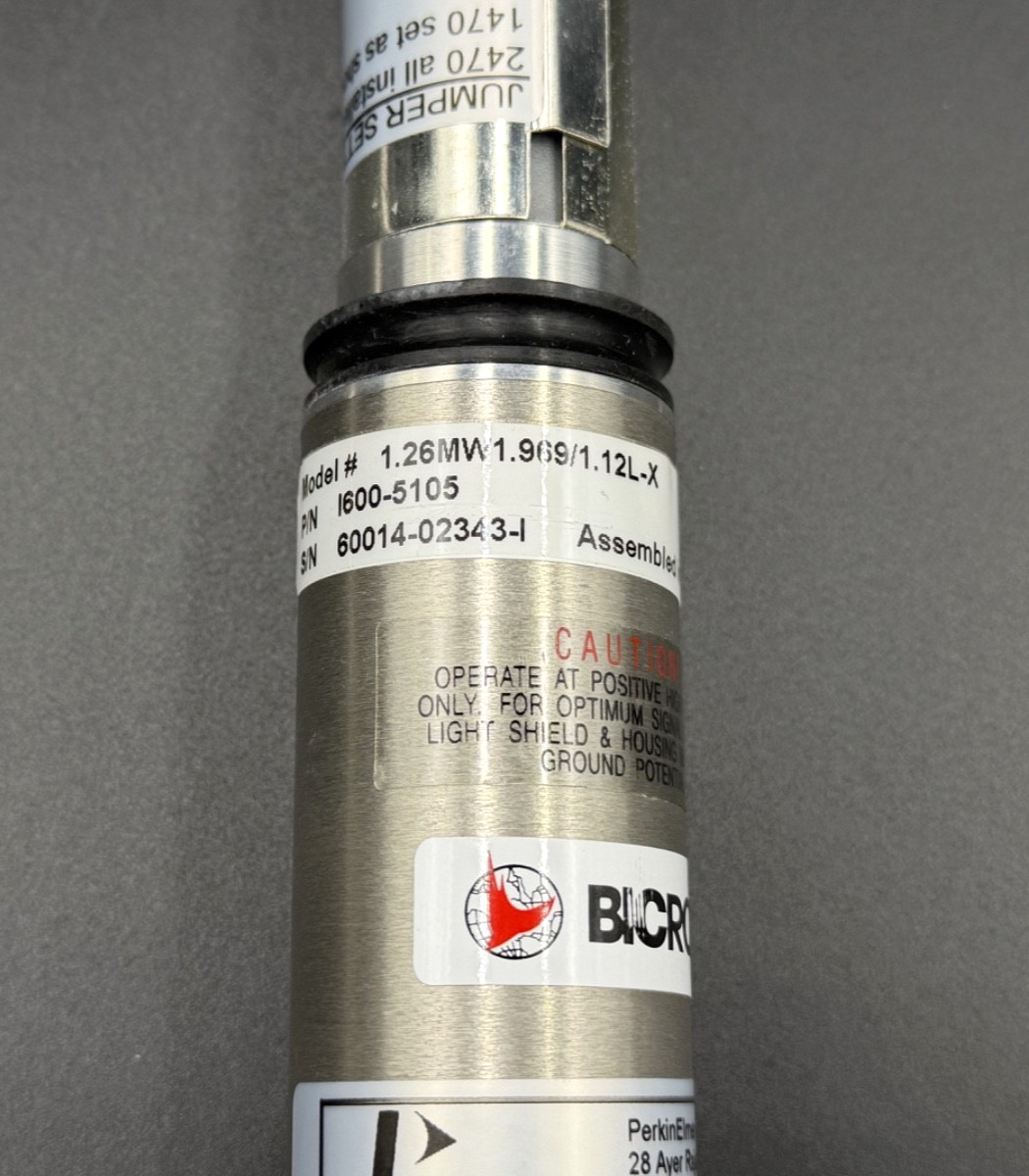Bicron PerkinElmer 1.26MW1.969/1.12L-X NaI(Tl) Scintillation Detector 1600-5105