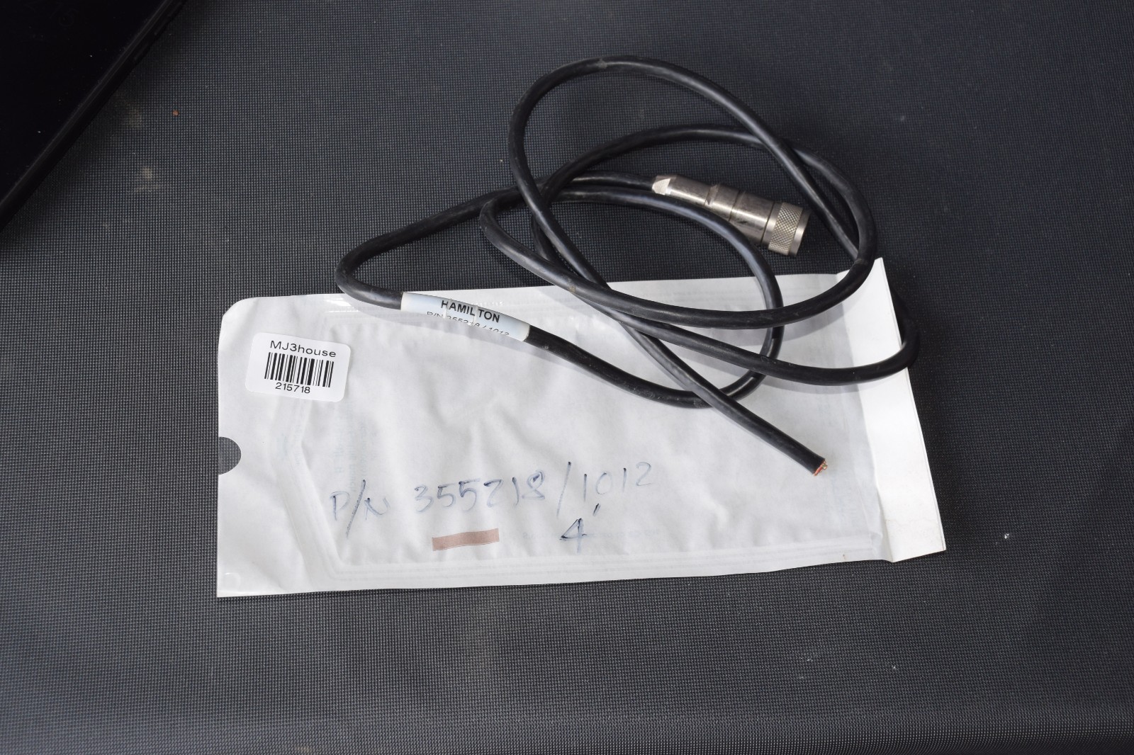 HAMILTON 355218 Sensor Cable VP 8.0 DC 4′ #215718-R1*B2