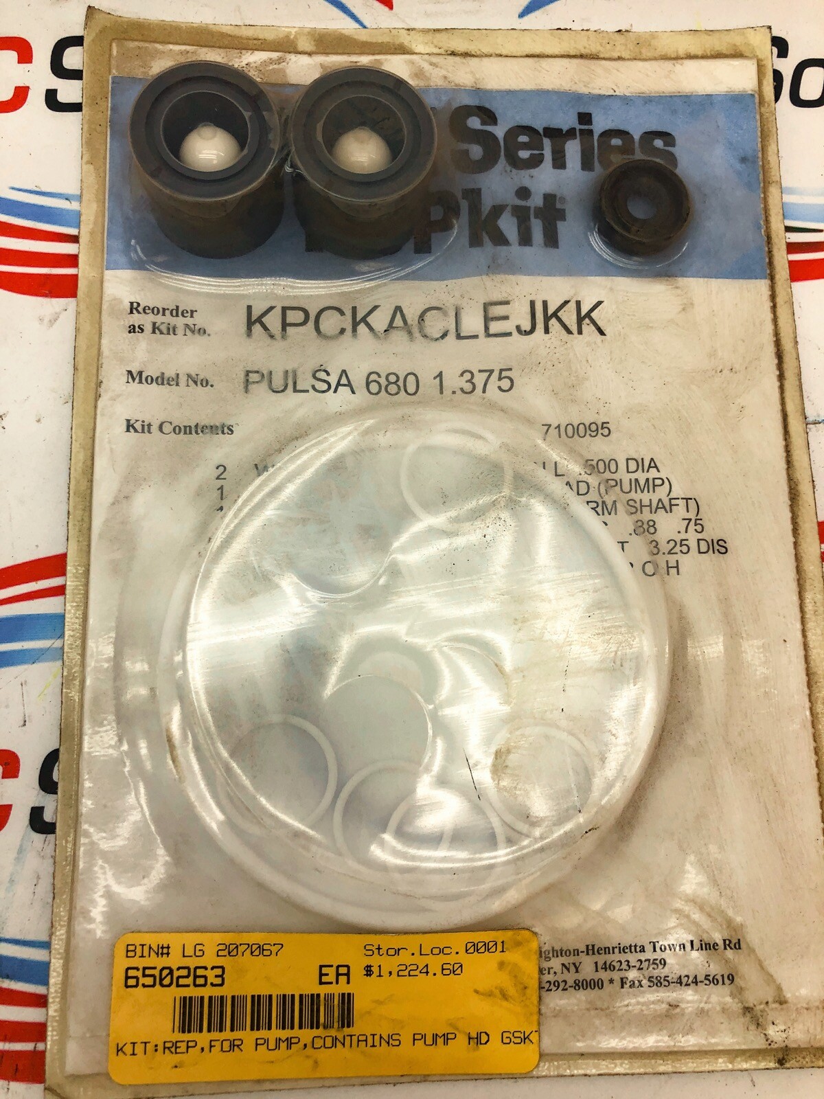 IDEX PULSAFEEDER KPCKACLEJKK 680 1.375 650263 REPAIR KIT