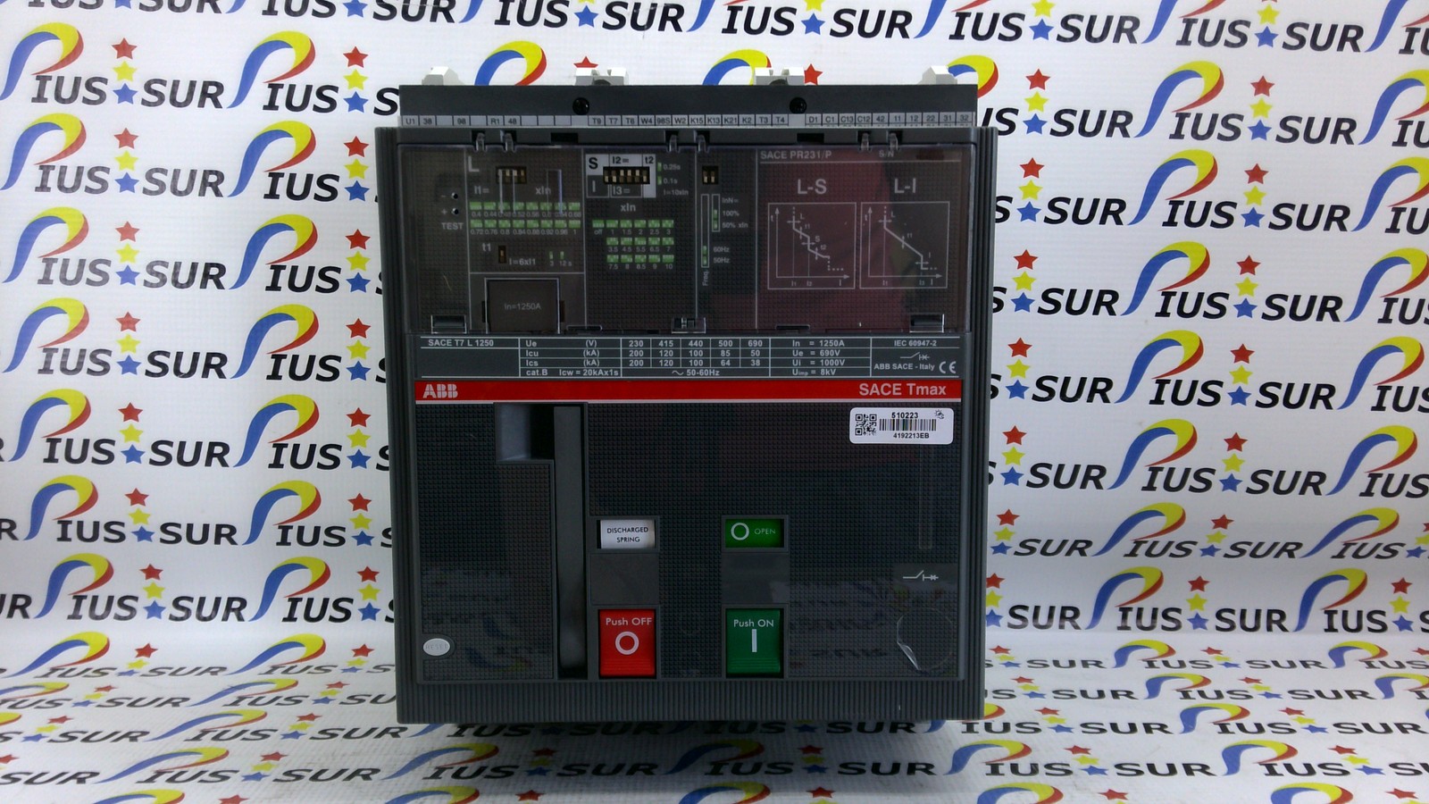 NSOP ABB SACE Tmax T7L 1250 PR231/P LS/I In=1250A 3p F F M T7M Circuit Breaker