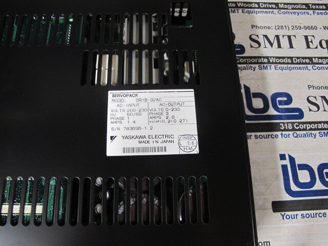 Yaskawa Electric Servo Amplifier – DR1B-02AC – SAA-1340 w/Warranty