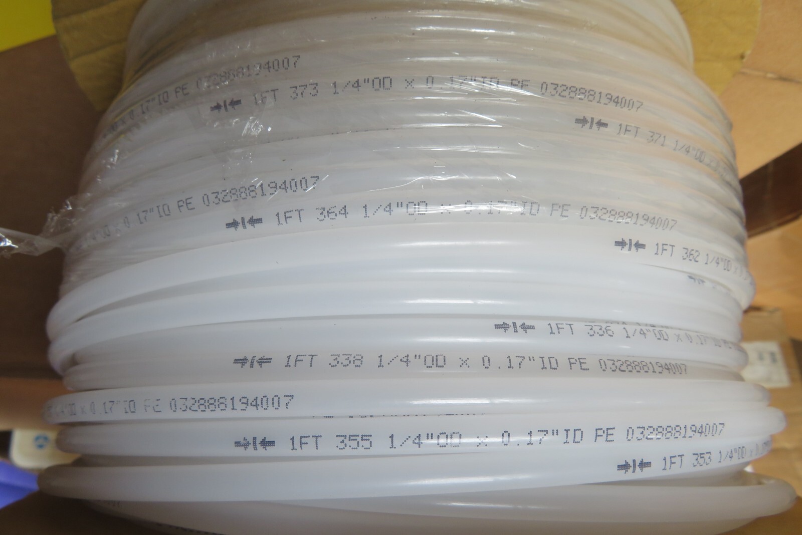 Polyethylene Tubing PE014017400R 0.17 in. Dia. x 1/4 in. Dia. x 400 ft. Long