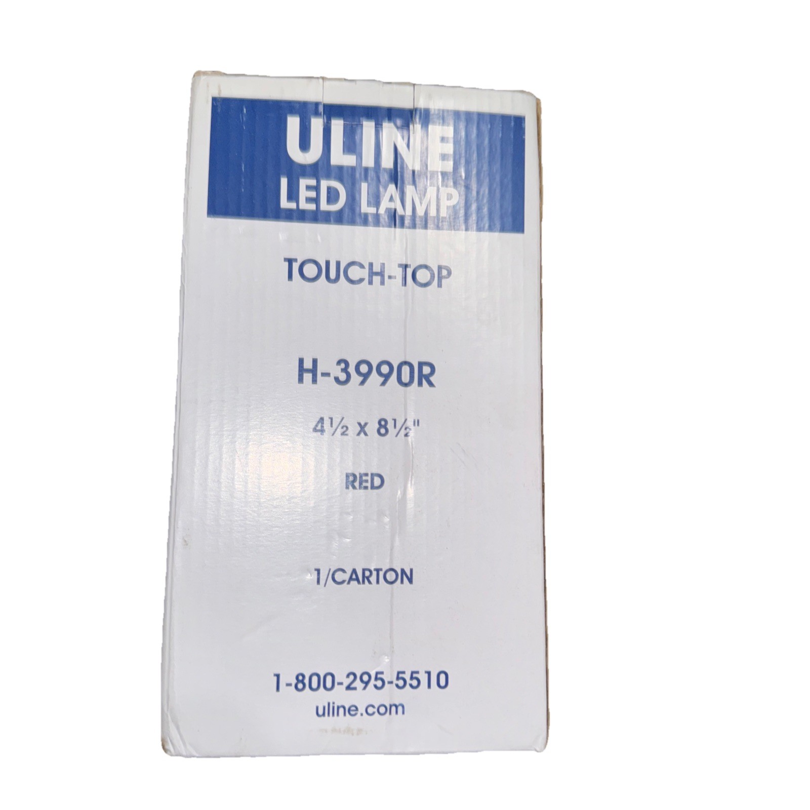 Uline Touch Top Trash Can H-3990R Red 4 1/2″ x 8 1/2″
