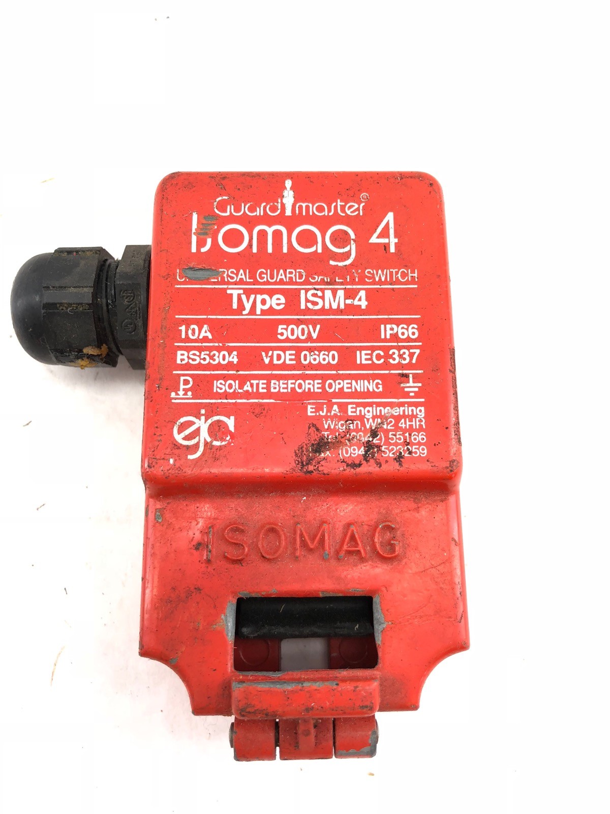 USED GUARD MASTER ISOMAG 4 UNIVERSAL GUARD ISM-4 SAFETY SWITCH, 10A 500V (H349)