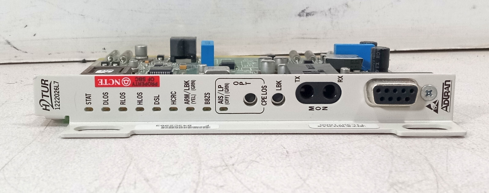 1 USED ADTRAN T1L3W71AAA H2TUR 1222026L7 TRANSCEIVER CARD ***MAKE OFFER***