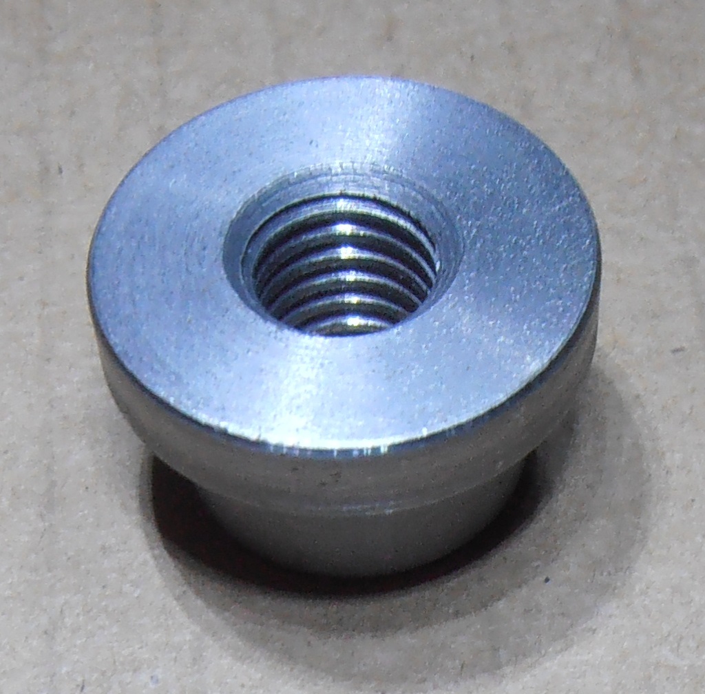 10 Pieces M 10 x 1.5 WELD BUNGS THREADED 1018 Steel Low Profile.USA MADE