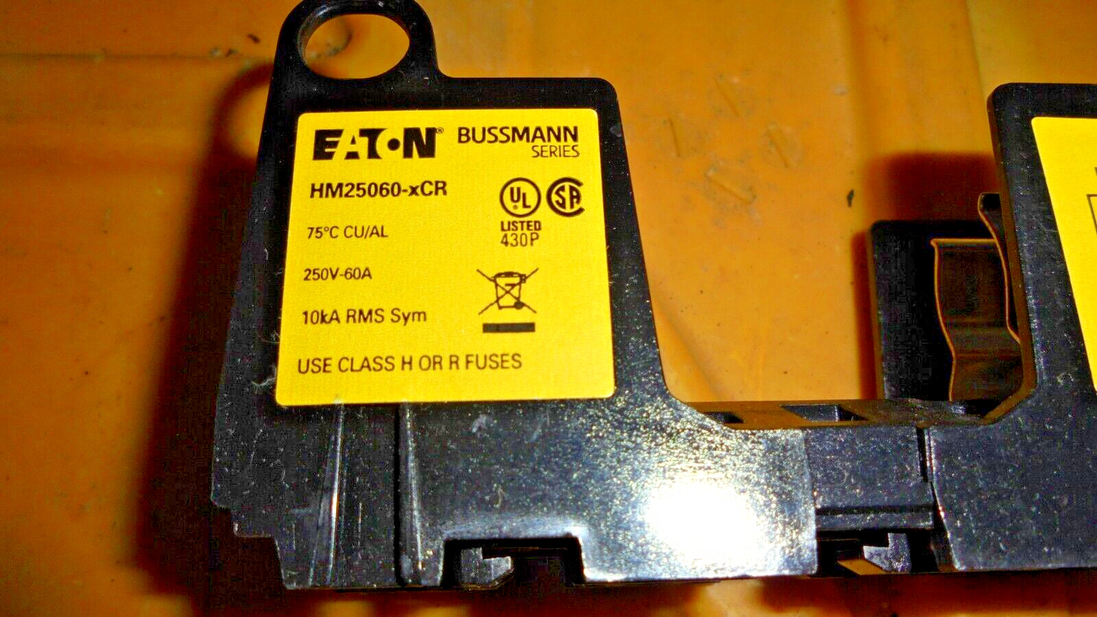 Bussmann Hm25060-Cr Fuse Block,For 250V 1 POLE