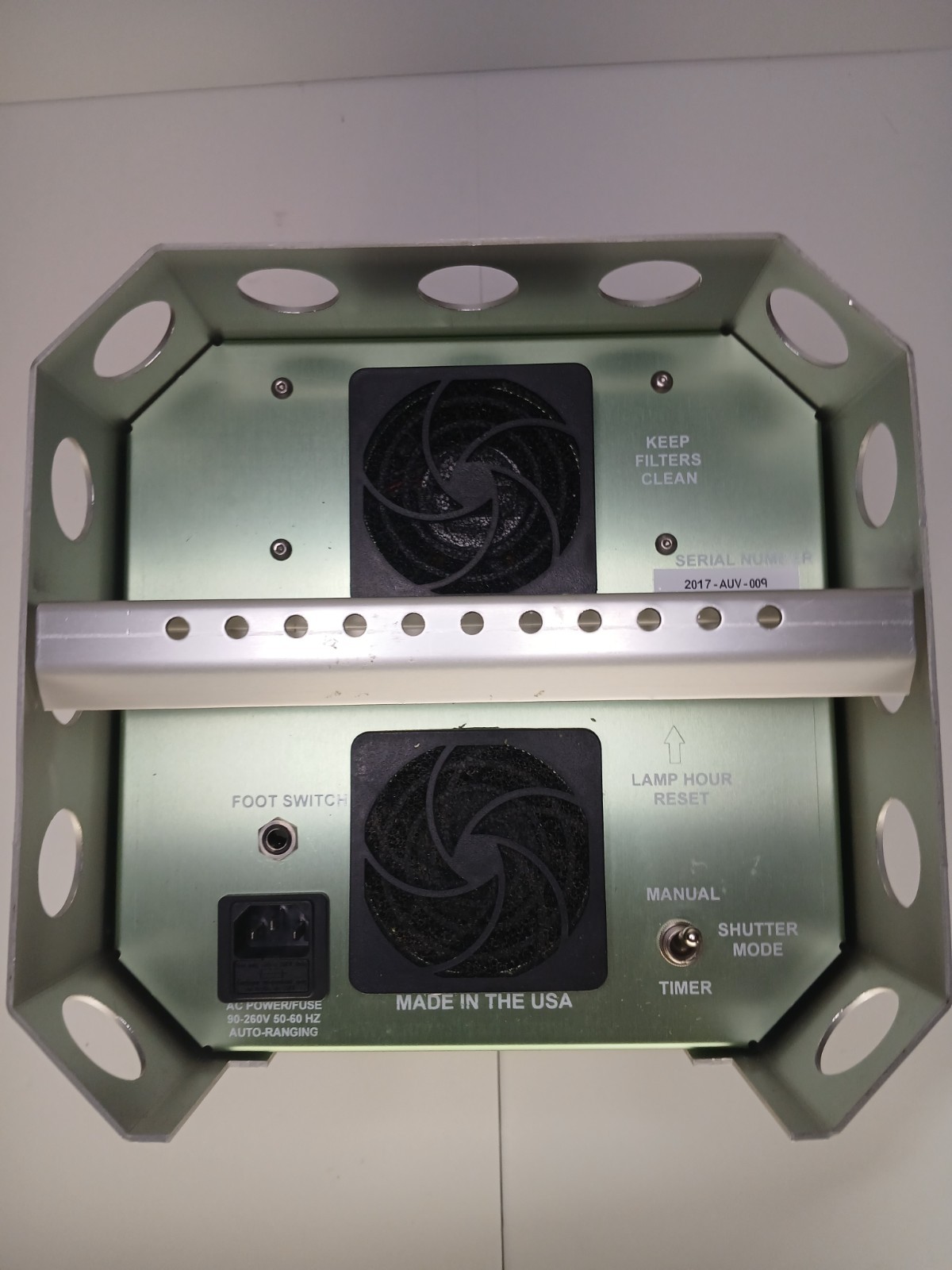 1x Used American Ultraviolet Green Spot UV Curing System, MFG 2017