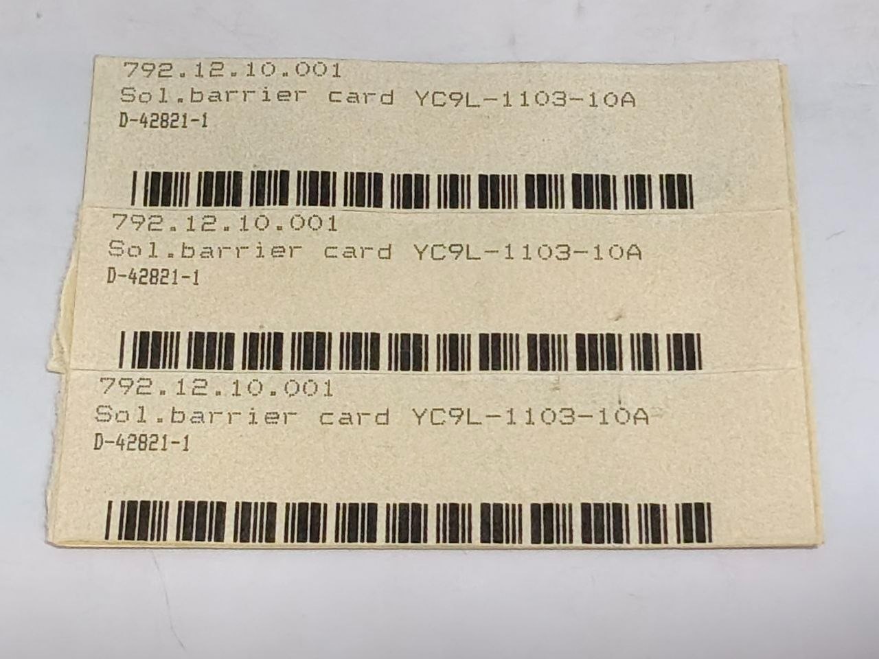 Yuken YC9L-1103-10A Sol Barrier PCB Card D-42821-1