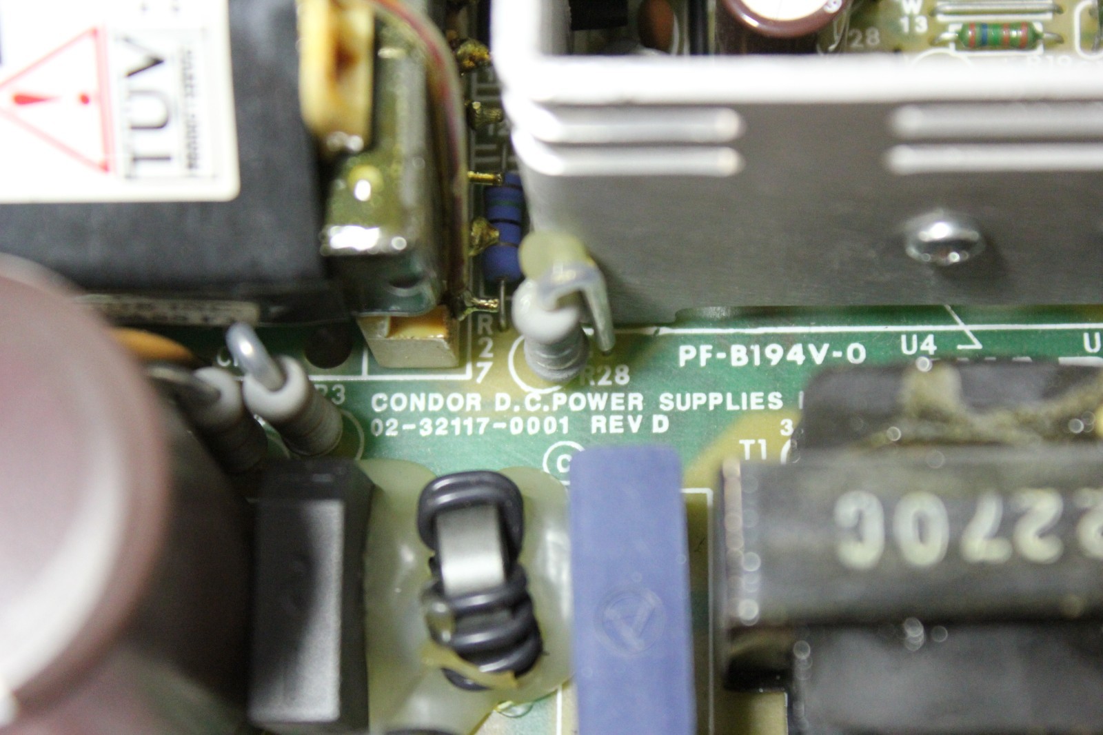 CONDOR DC POWER SUPPLY 02-32117-0001 REV. D PF-B194V-0