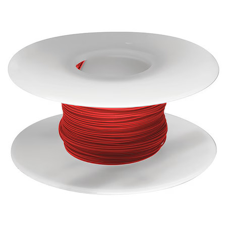 Ok Industries R30r-1000 Spooled Wrapping Wire, 30 Awg, Red, Kynar(R), 1,
