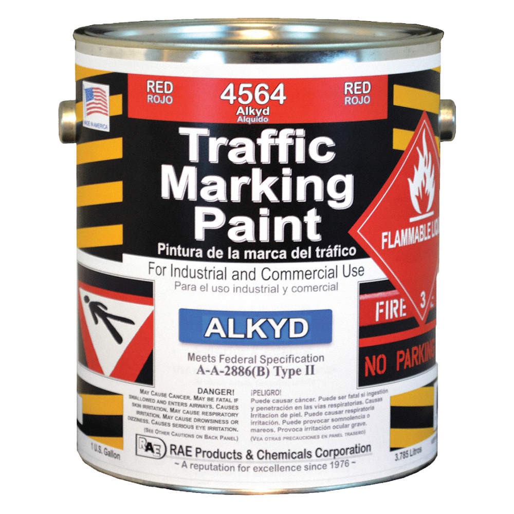 RAE 4564-01 Zone Marking Paint,1 gal.,Bright Red 3EHH4