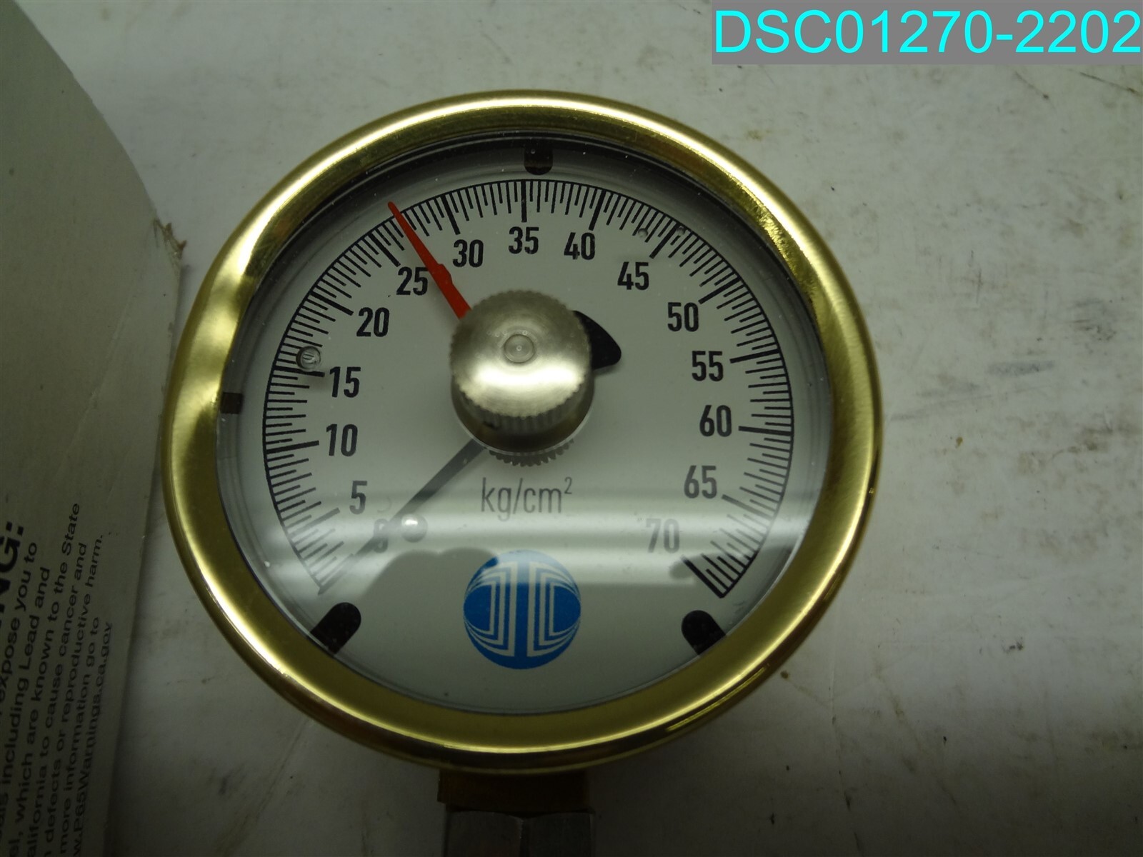 NOSHOK 25-300-SST-70-KG/CM2 BRASS CASE GAUGE 0.8MM