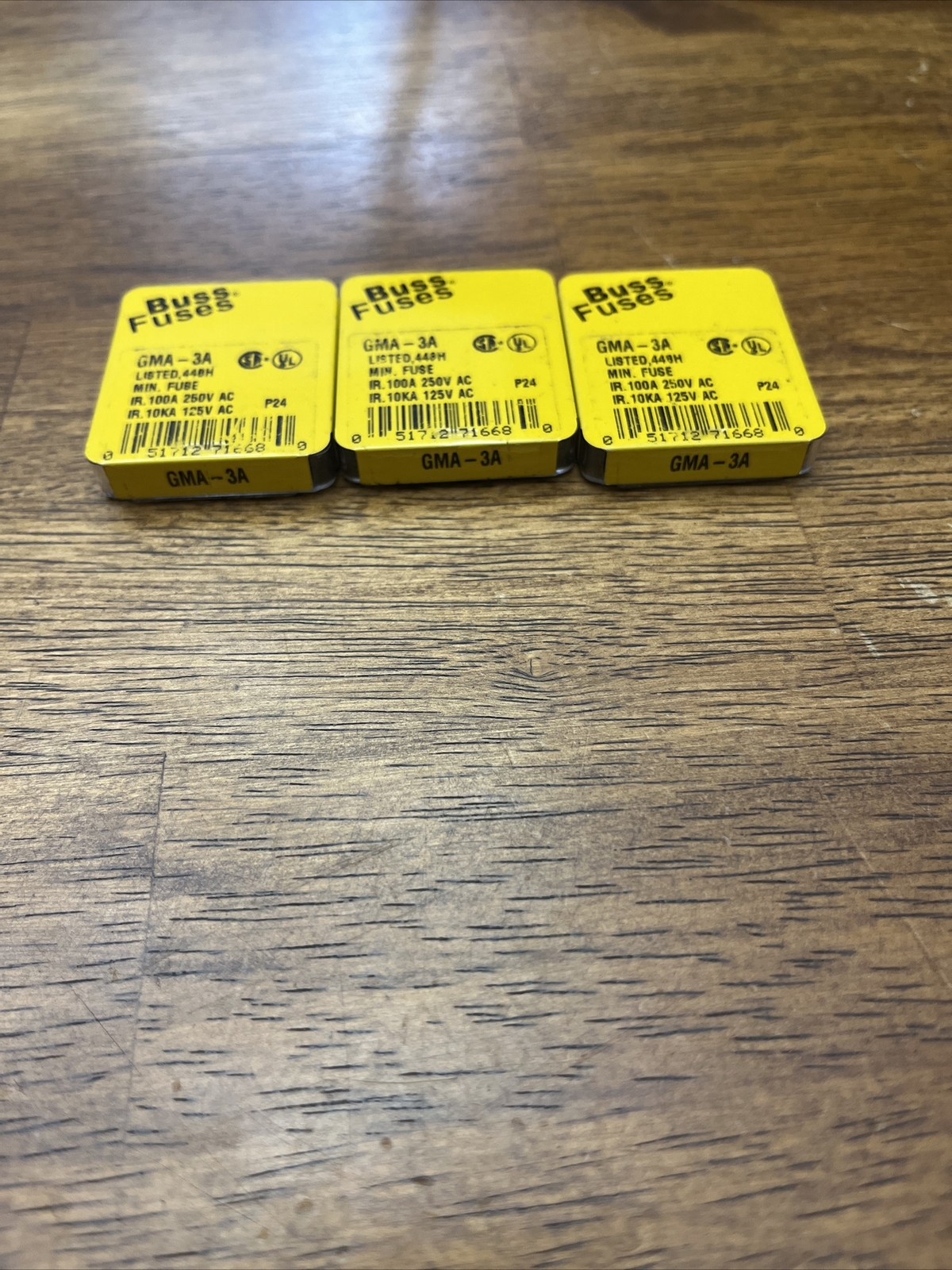 Lot Of 15 Bussmann GMA-3A Buss Fuse 3A 250V GMA3A 3 Packs Of 5