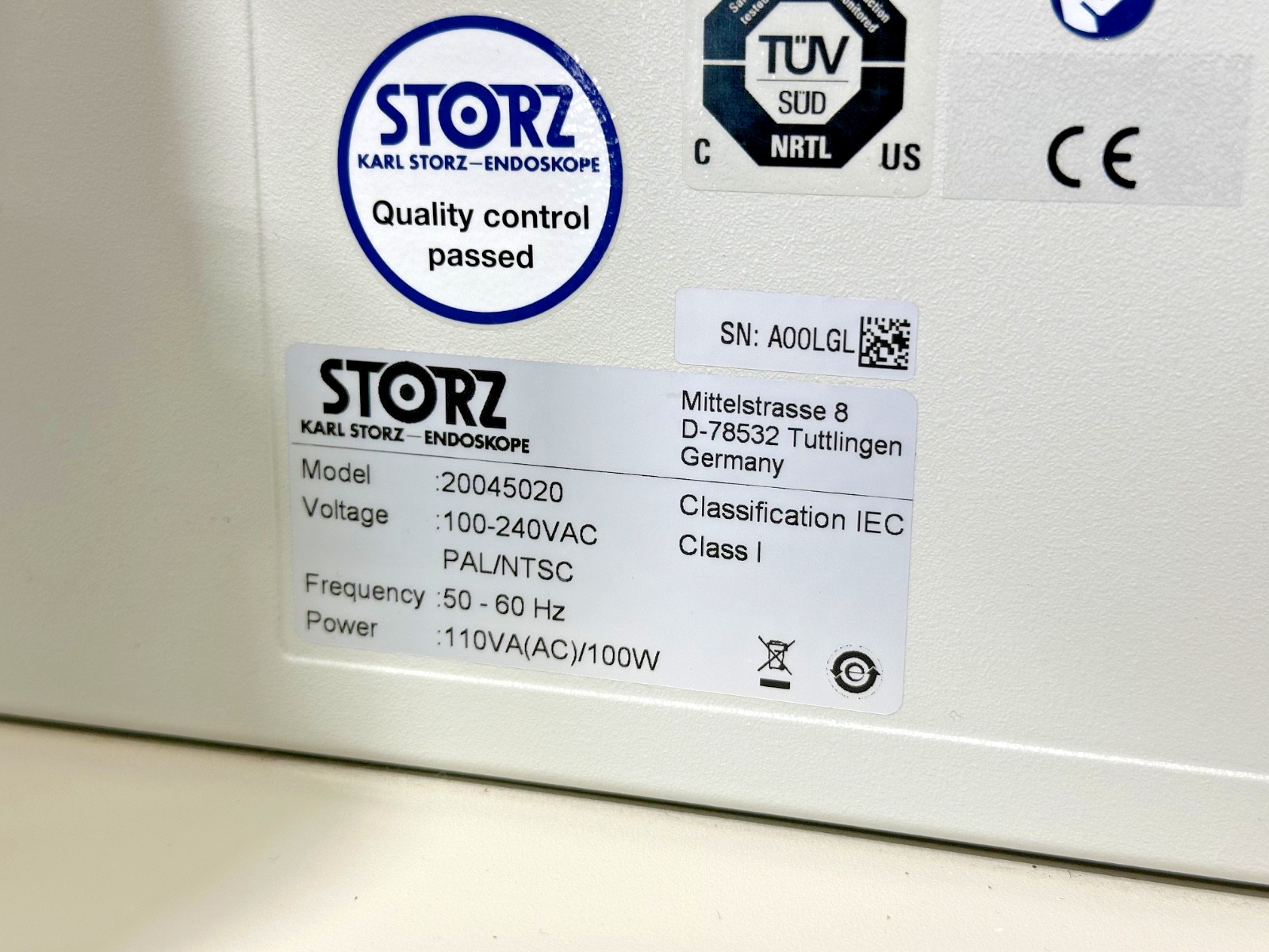 Karl Storz Tele Pack X 20045020 Endoscopy Video Monitor System Cart Stand