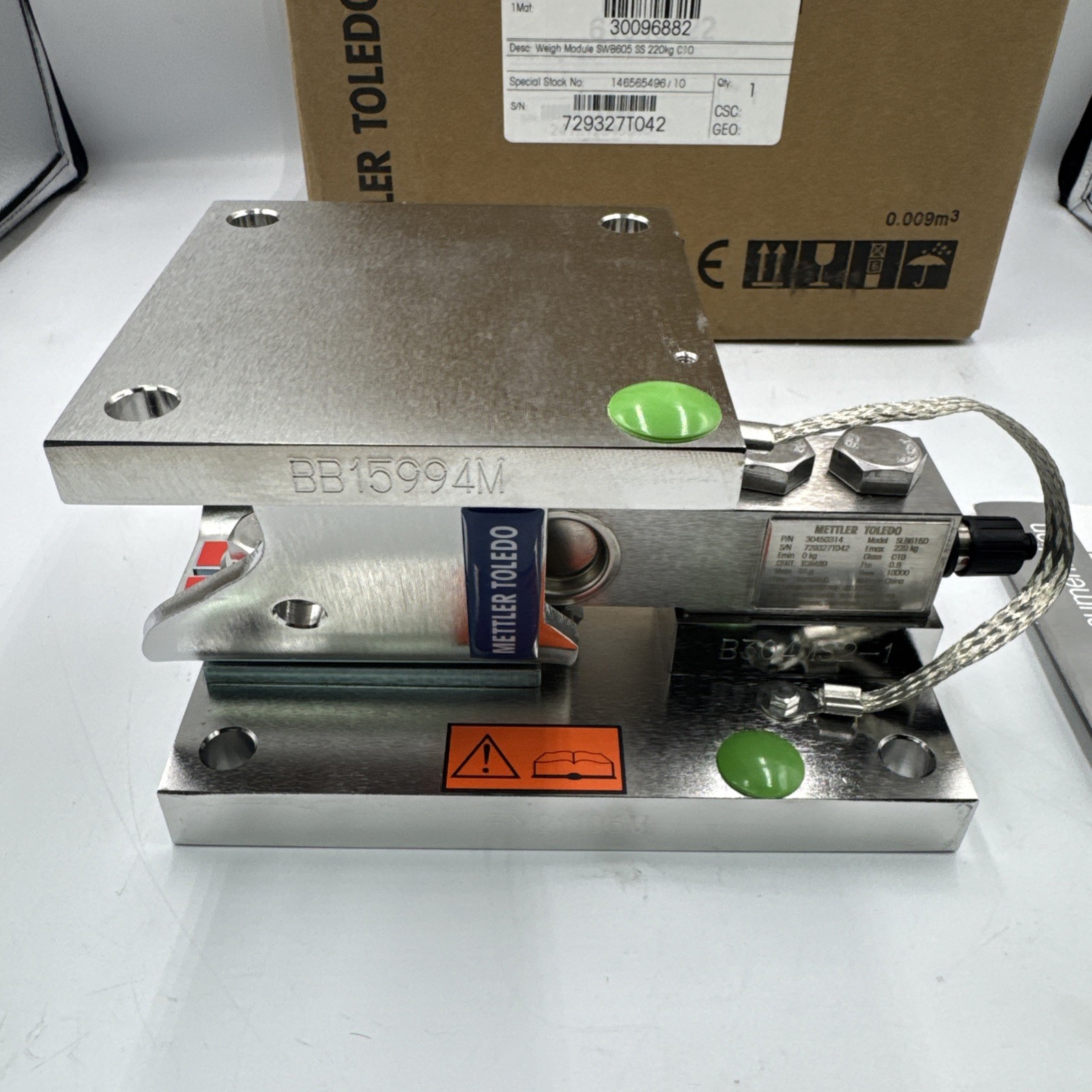 NEW!! METTLER TOLEDO SWB605 SS WEIGH MODULE W/ SLB615D LOAD CELL