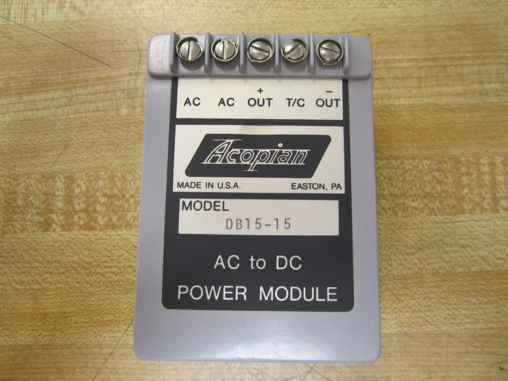 Acopian DB15-15 Power Module DB1515