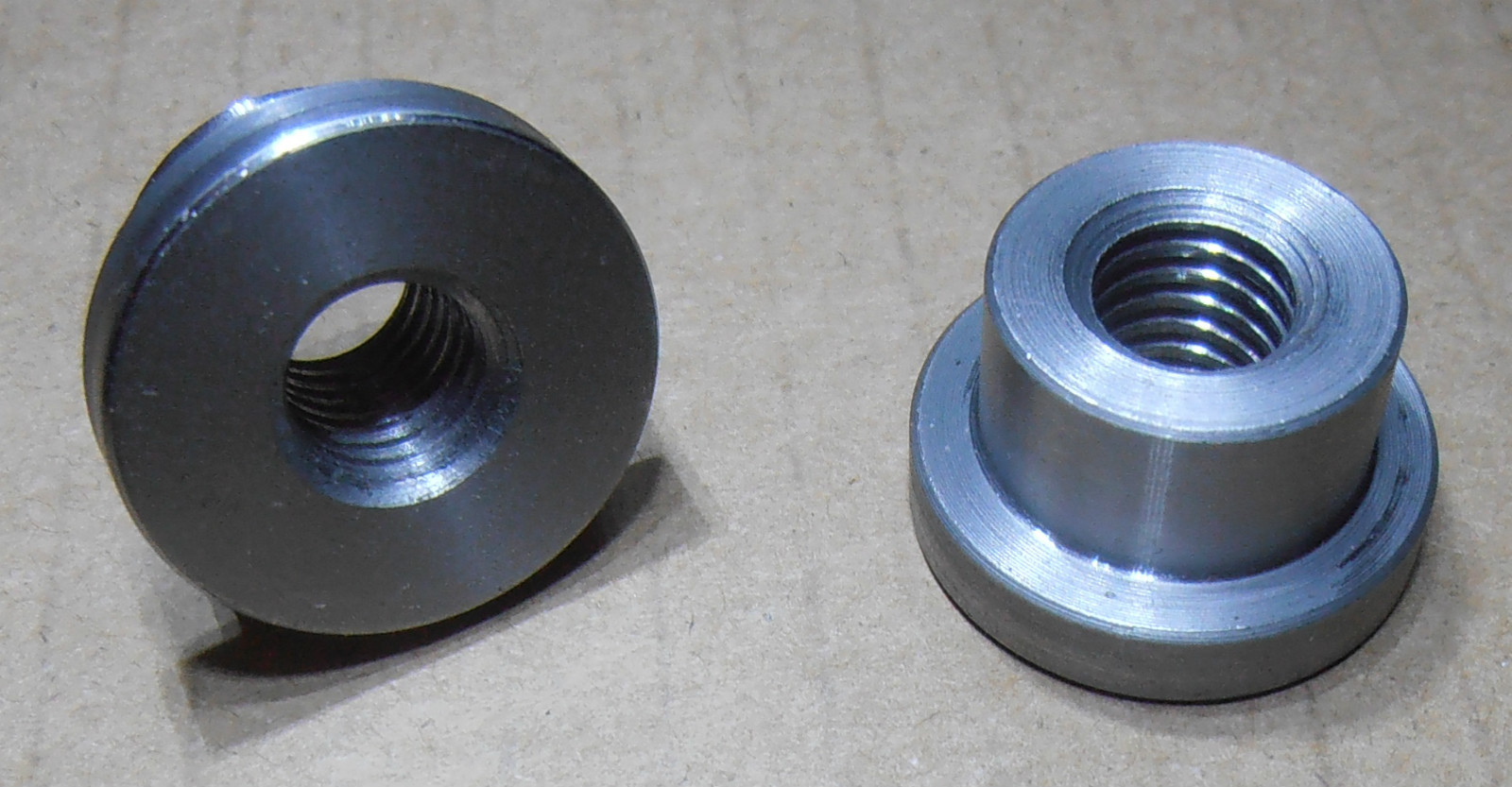 10 Pieces M 10 x 1.5 WELD BUNGS THREADED 1018 Steel Low Profile.USA MADE