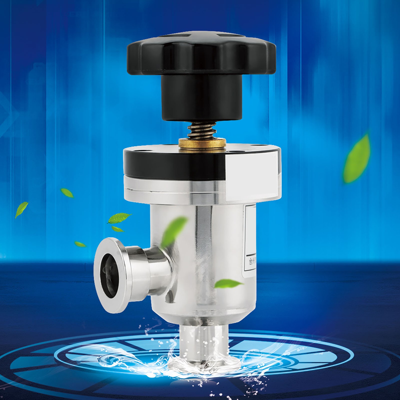 KF25 304 Stainless Steel High Vacuum Manual Right Angle Bellow Isolation Val DSO
