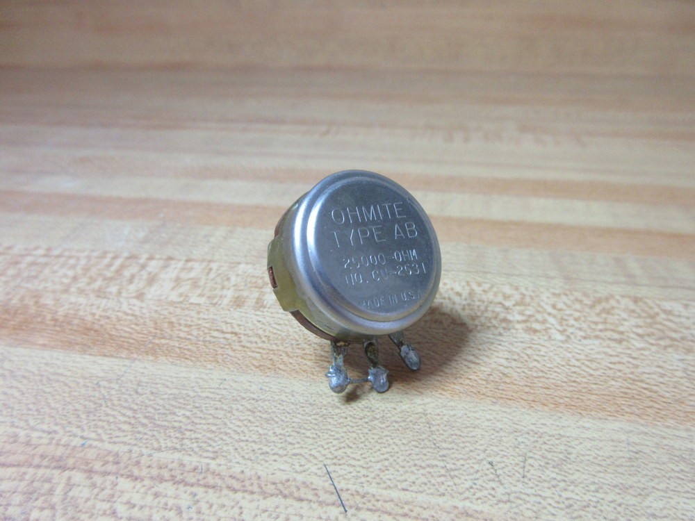 Ohmite CU2531 Potentiometer 25KΩ 25000 Ohms