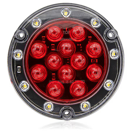 Maxxima M85417r Stop/Turn/Tail Light, Red, 1/2″ D, 1/2″ H
