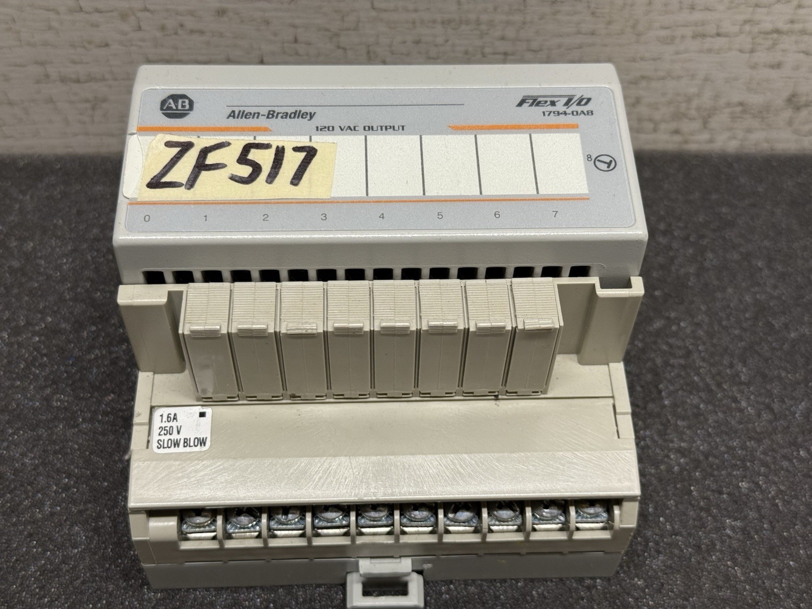 Allen Bradley 1794-OA8 module with 1794-TBNF terminal Base