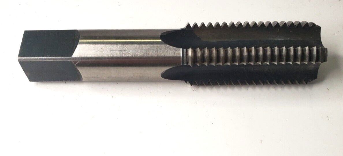 UNBRANDED STRAIGHT BOTTOMING TAP 4 FLUTE 1-1/4″-7 NC HS GH4 USA 5-13/16″ L