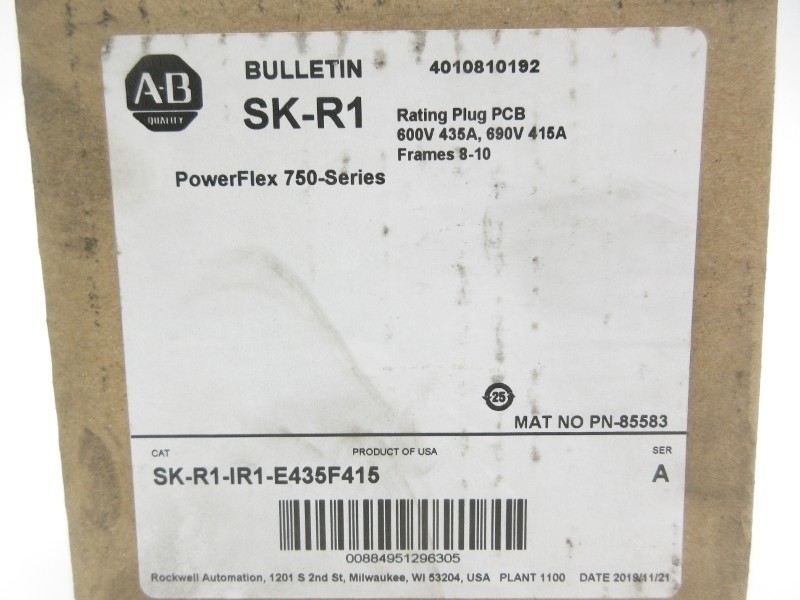 INDUSTRIAL SPARE PART SK-R1-IR1-E435F415 SER. A 600-690V 435-415A DATE: 2019