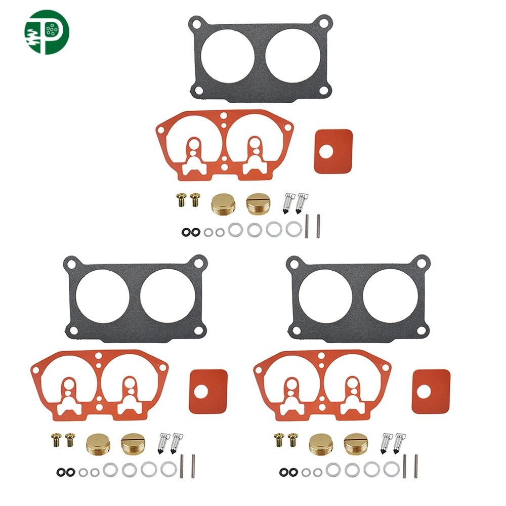 3× Carburetor Rebuild Kit For Yamaha 150 175 200 225 HP 86-95 For Outboard V-6