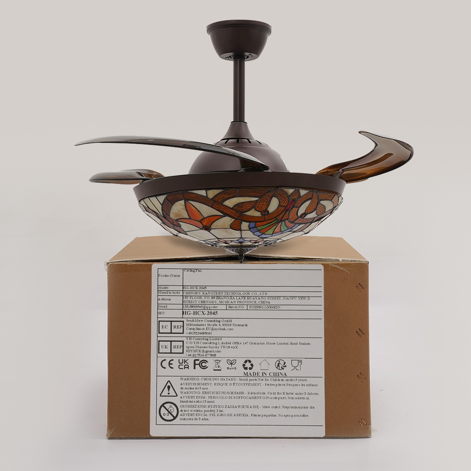 Ceiling Fan Light, 42Inch Ceiling Fan Light, Ceiling Fan Light W/ Remote Control