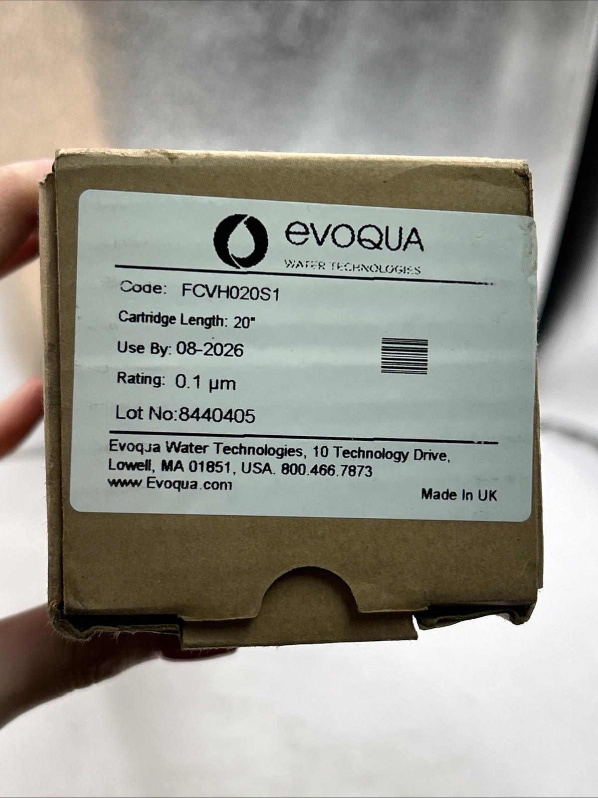 Evoqua Water FCVH020S1 Filter Cartridge 20″ 0.1um 8440405 See Pics