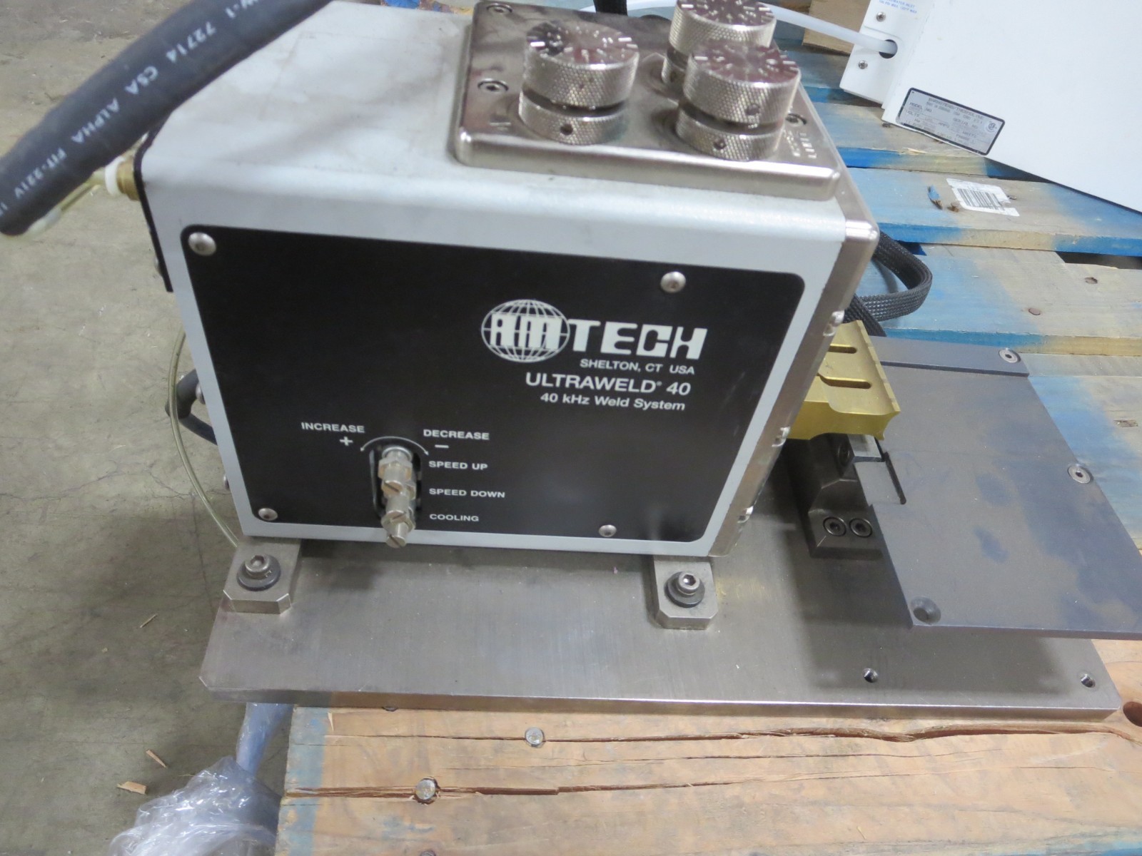 AmTech UltraWeld 40 40KHZ Weld System ***See Pics *** For Parts &/Or Repair.