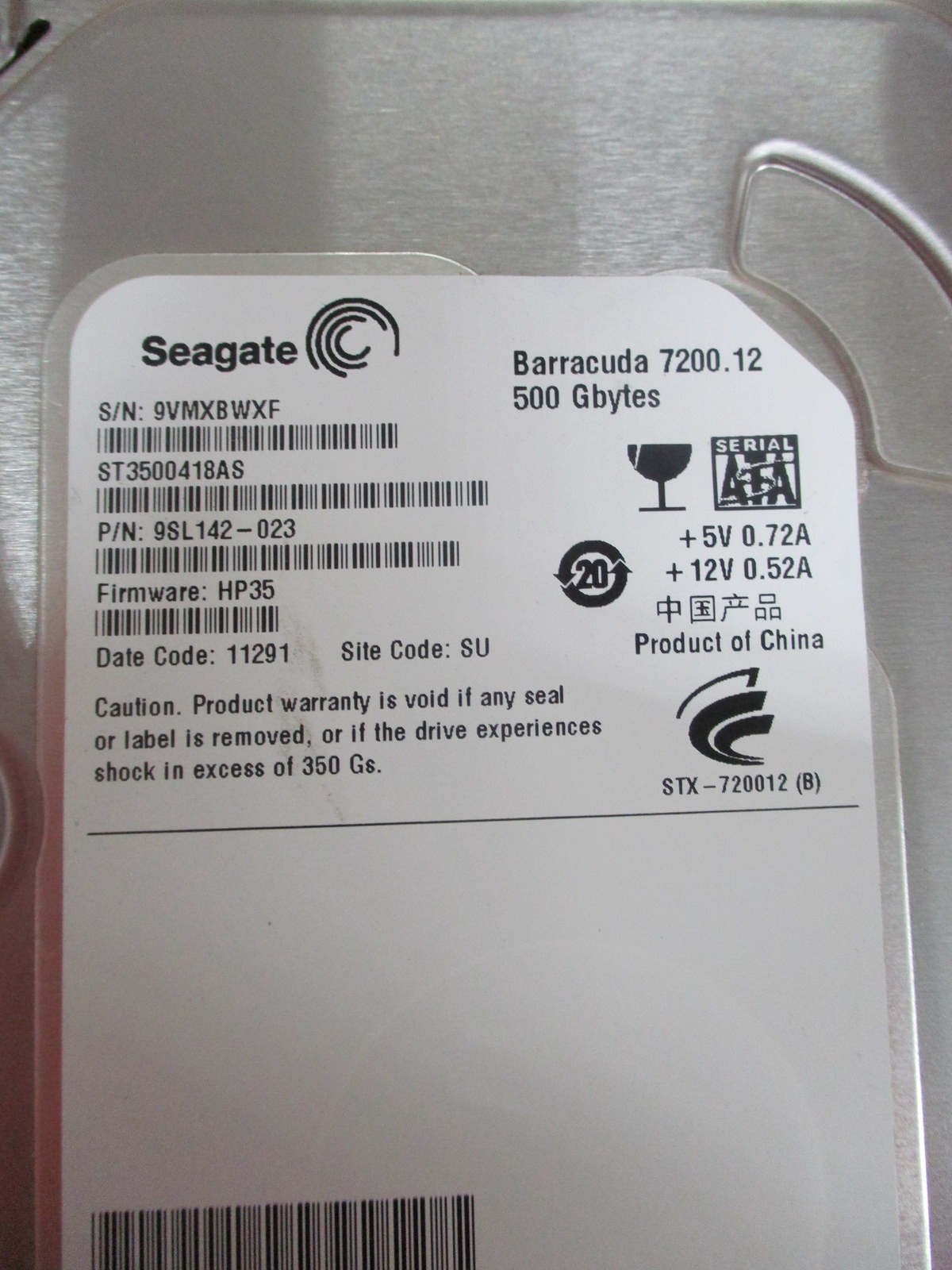 Seagate 9SL142-023 Barracuda 7200.12 Hard Drive