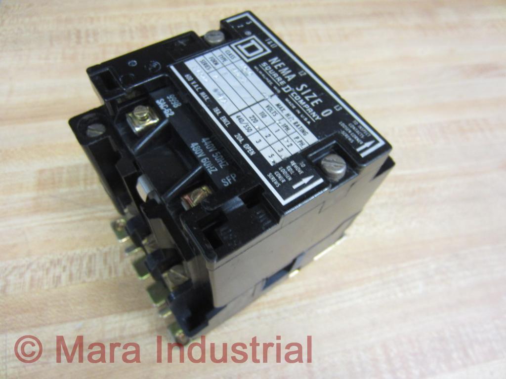 Square D 8536-SBO2 Starter 8536-SB02S w/o Overload Relay