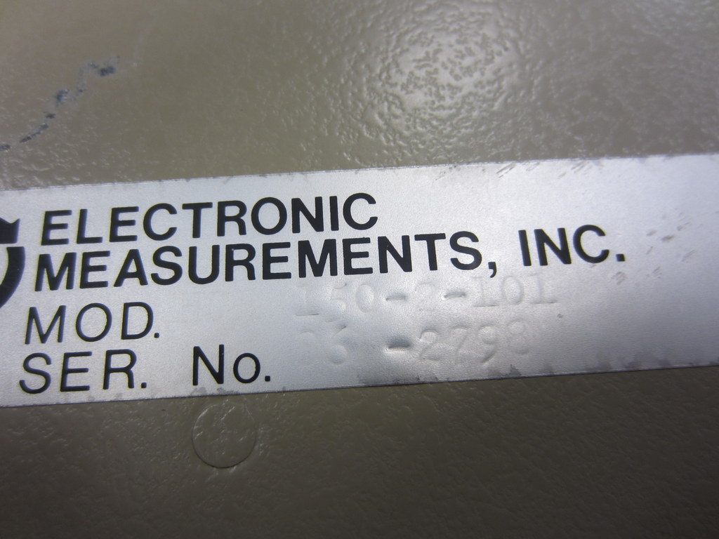 Electronic Measurements HCR-150-2-101 Power Supply HCR1502101 SN 86N-2798