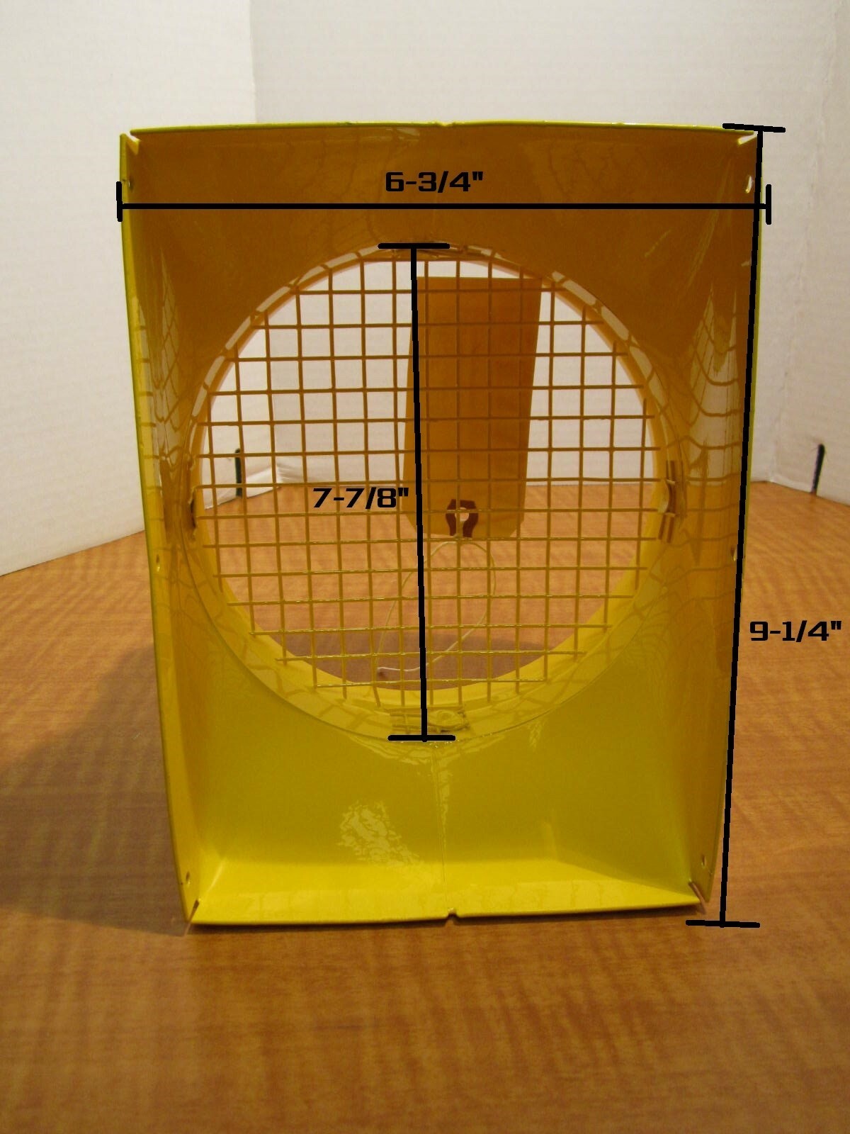 Blower Discharge Adapter Square to Round 6-3/4″ x 9-1/4″ Yellow NEW